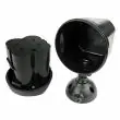 Battery Security Light 400 lumens Showing inside the head where you fit the batteries