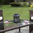 Black Solar Candle Lantern 17.5 cm – Lifestyle 1