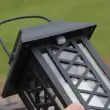 Black Solar Candle Lantern 17.5 cm – Lifestyle 1