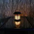 Black Solar Candle Lantern 17.5 cm – Lifestyle 1