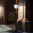 Black Solar Lamp Post 1.2 m in warm white