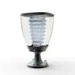 Blenheim 100 Lumen Solar Pillar Lantern - straight-on front view