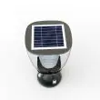 Blenheim 100 Lumen Solar Pillar Lantern - straight-on front view