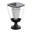 Blenheim 100 Lumen Solar Pillar Lantern - straight-on front view