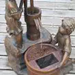 Boy and Girl Solar Water Feature