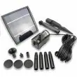Compact Solar Fountain – 1.5W for Small Gardens Showing the high quality connections and the mounting stake for the solar panel
