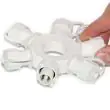 Connect Pro 5 Port Ring Connector Black Or White showing connected to ConnectPro string lights