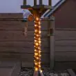Rope Lights on obelisk at night time