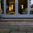 Rope Lights on obelisk at night time