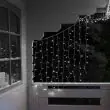 ConnectGo Curtain Lights Connectable Clear Cable 1m x 1m