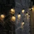 Battery Festoon Lights 10 Warm White Clear Cap