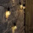 Battery Festoon Lights 10 Warm White Clear Cap
