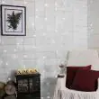 Curtain Lights Connectable Clear Cable 2m x 3m  in warm white 