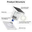 Deck Post Solar Light Caps - 4 pk