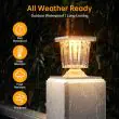 Deck Post Solar Light Caps - 4 pk