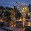 Premium Solar Firefly String Lights – Silver Wire, Remote – Lifestyle