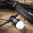 E27 Connectable Festoon Belt Black Cable
