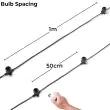 E27 Connectable Festoon Belt Black Cable
