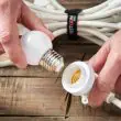 E27 Connectable Festoon Belt White Cable