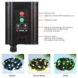 Outdoor Solar Fairy Lights – All‑Season, Remote, Timer, Waterproof (10m‑30m) Showing the adjustable solar panel