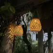 Faux Bamboo Solar Garden Lantern