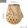 Faux Bamboo Solar Garden Lantern