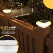 Fence Post Solar Light Caps showing the dimensions of the product 