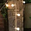 Festoon Lights Connectable Frosted Bulb White Cable in trees