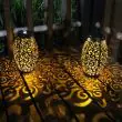 Filigree Solar Garden Lantern – Copper‑Effect Outdoor Light – Lifestyle