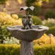 Solar Powered Duck Family Water Feature