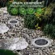 Solar Ground Uplights – IP65, Dusk to Dawn, Garden & Decking – 4 Pack – Lifestyle