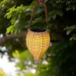 Handmade Rattan Solar Lantern – Outdoor Decorative Light – Lifestyle 3
