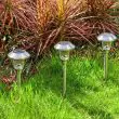 Helena Garden Solar Lights - Premium 4-Pack Pathway Lighting showing the brighter than average light with a gorgeous dispersal pattern 