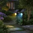 Colour Changing Solar Spotlights – 8 Modes, Remote | 2 Pack – Lifestyle