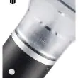 Kew solar bollard light - close-up of the frosted diffuser and button