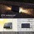 Solar Stairway Lights (4-Pack) – Dual-Sided Warm White Glow & IP54 Weatherproof – Lifestyle