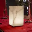 Marble Battery Operated Lamp showing Pink Colour
