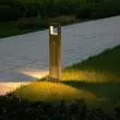 Marlow bollard beside a paved garden path