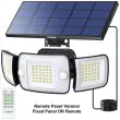 Millennium Pro Solar Motion Sensor Light - 1200 Lumen PIR Floodlight Showing the 180 Degree wide motion detection possible with two sensors