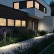 Modern ALS Pathway Bollard – Glass-Lens Solar Pillar Light – Lifestyle 2