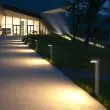 Modern ALS Pathway Bollard – Glass-Lens Solar Pillar Light – Lifestyle 2