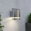 Chelsea Stainless Steel Solar Wall Light – Warm White 3000K – Lifestyle 2