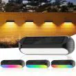 Colour Changing Solar Fence Lights – RGB & Warm White | 4-Pack | PowerBee – Lifestyle
