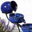 Neptune Ceramic Cascade Solar Water Feature : close up 