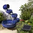 Neptune Ceramic Cascade Solar Water Feature : close up 