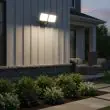 Battery Spot Lights High Power - Twin Head Security Light – 1000 Lumens PIR Motion Sensor – Lifestyle
