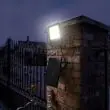 Full beam at night from a tree mount