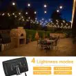 50ft G40 Festoon Lights - 50 Shatterproof Bulbs, 4 Modes – Lifestyle 1