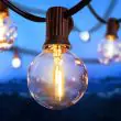 50ft G40 Festoon Lights - 50 Shatterproof Bulbs, 4 Modes – Lifestyle 1