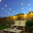Outdoor Festoon Lights Connectable Clear Bulb